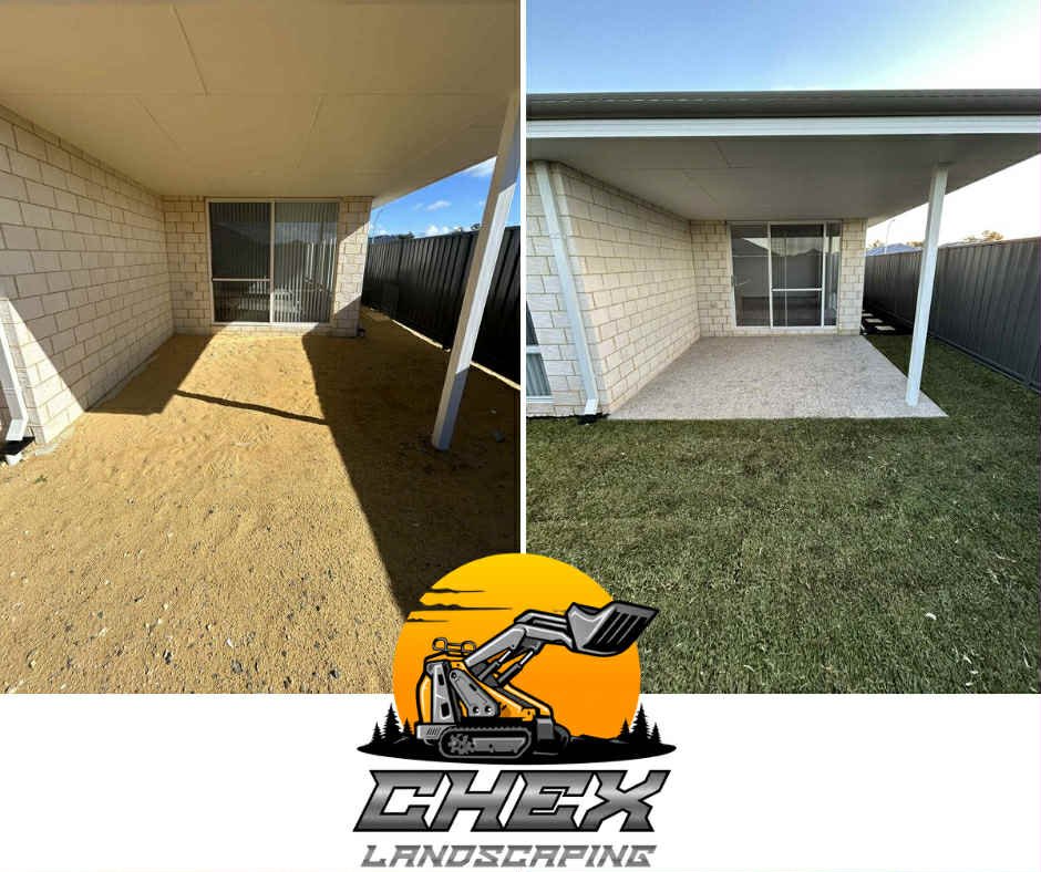 Backyard landscaping before and after