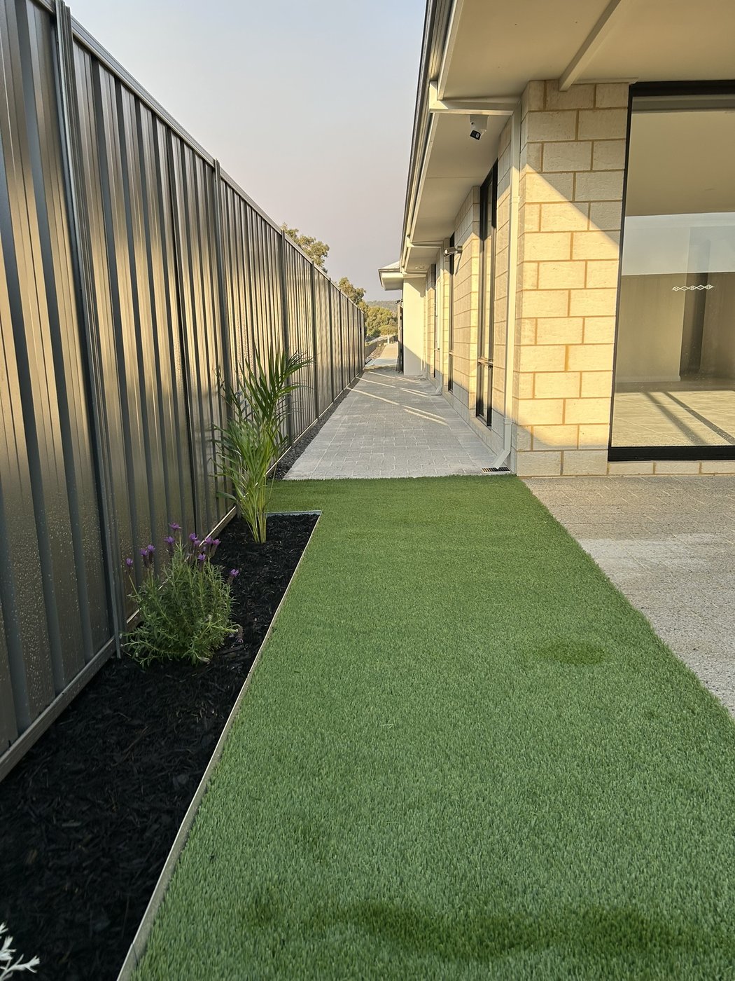 Artificial turf garden pathway